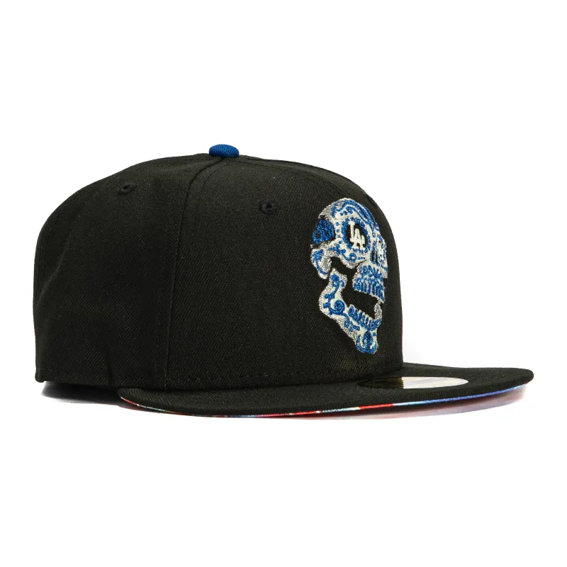 SERAPE UV 5950 DODGERS SUGAR SKULL BLK made by New Era