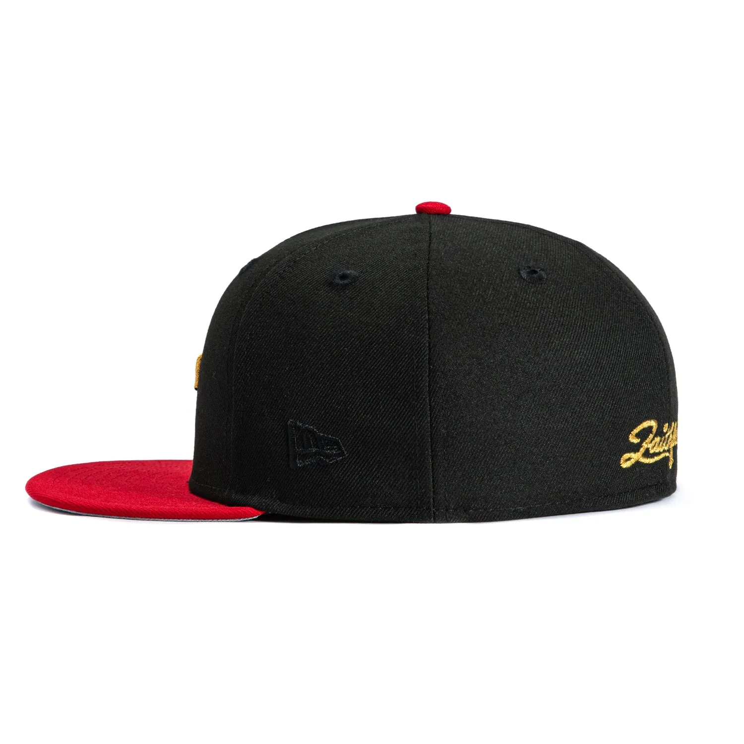 New Era 59Fifty Rivalry San Francisco 49ers SF Hat - Black, Red, Metallic Gold sold by Hat Club product image thumbnail 3