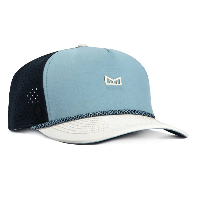 Melin Odysea Hydro Rope Bulls Icon Snapback Hat - Light Blue, Black made by Hat Club