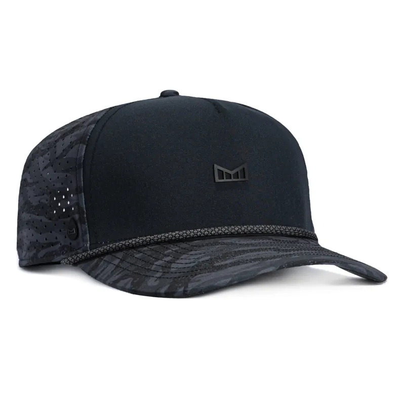 Melin Odysea Hydro Rope Snapback Hat - Black, Camo made by Hat Club