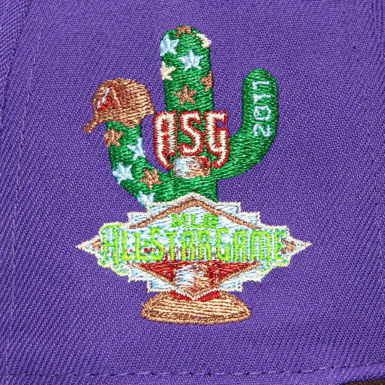New Era 59Fifty Houston Astros 2011 All Star Game Patch 2000 Alternate Hat - Purple, Brown sold by Hat Club product image thumbnail 5