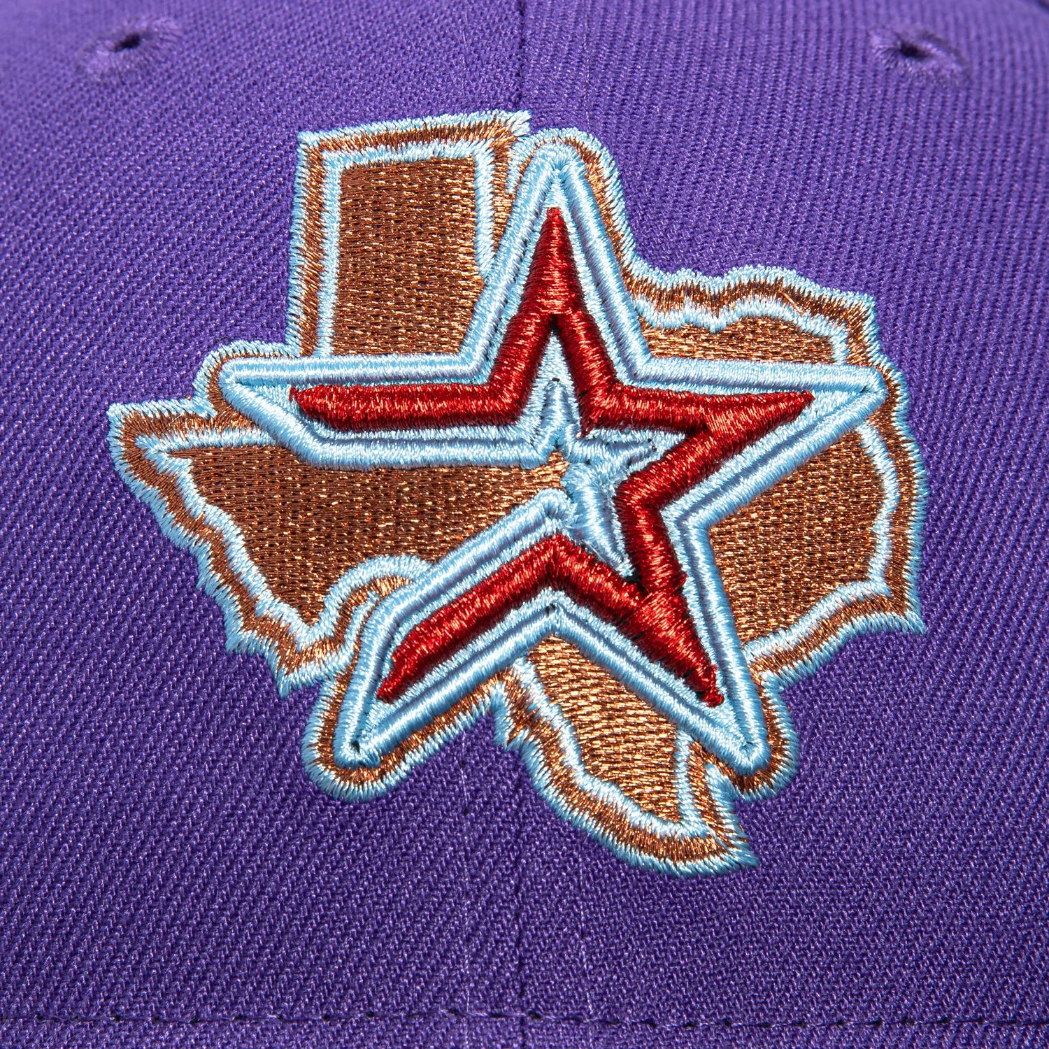 New Era 59Fifty Houston Astros 2011 All Star Game Patch 2000 Alternate Hat - Purple, Brown sold by Hat Club product image thumbnail 4