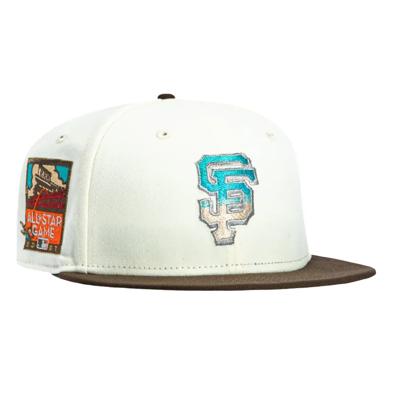 New Era 59Fifty San Francisco Giants 2007 All Star Game Patch Gradient Hat - White, Brown sold by Hat Club