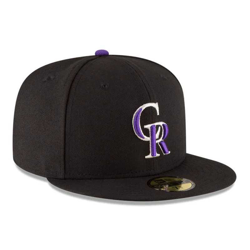 New Era 59Fifty Authentic Collection Colorado Rockies Game Hat - Black sold by Hat Club