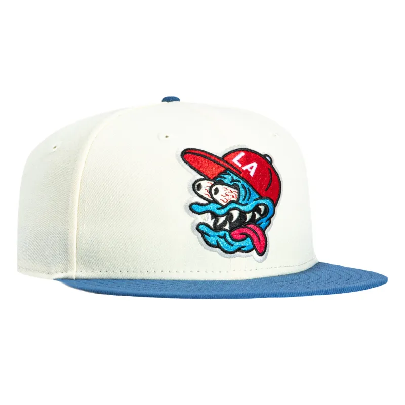 New Era 59Fifty Chamuco Studios LA Fink Hat - White, Indigo sold by Hat Club