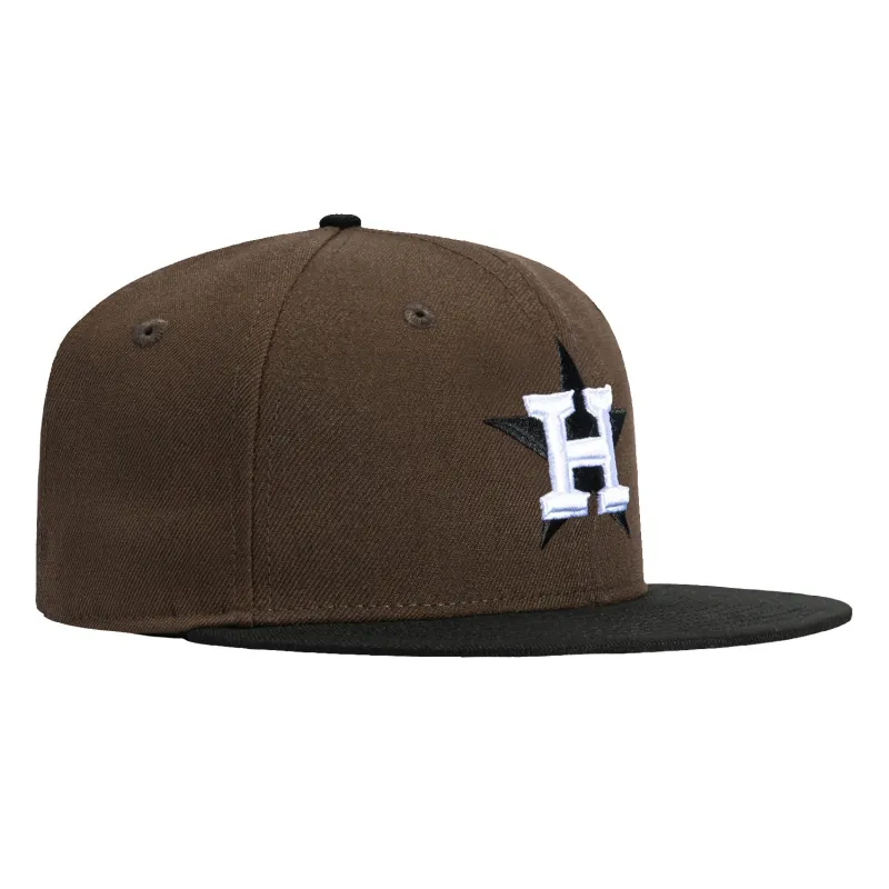 New Era 59Fifty Houston Astros Hat - Brown, Black made by New Era