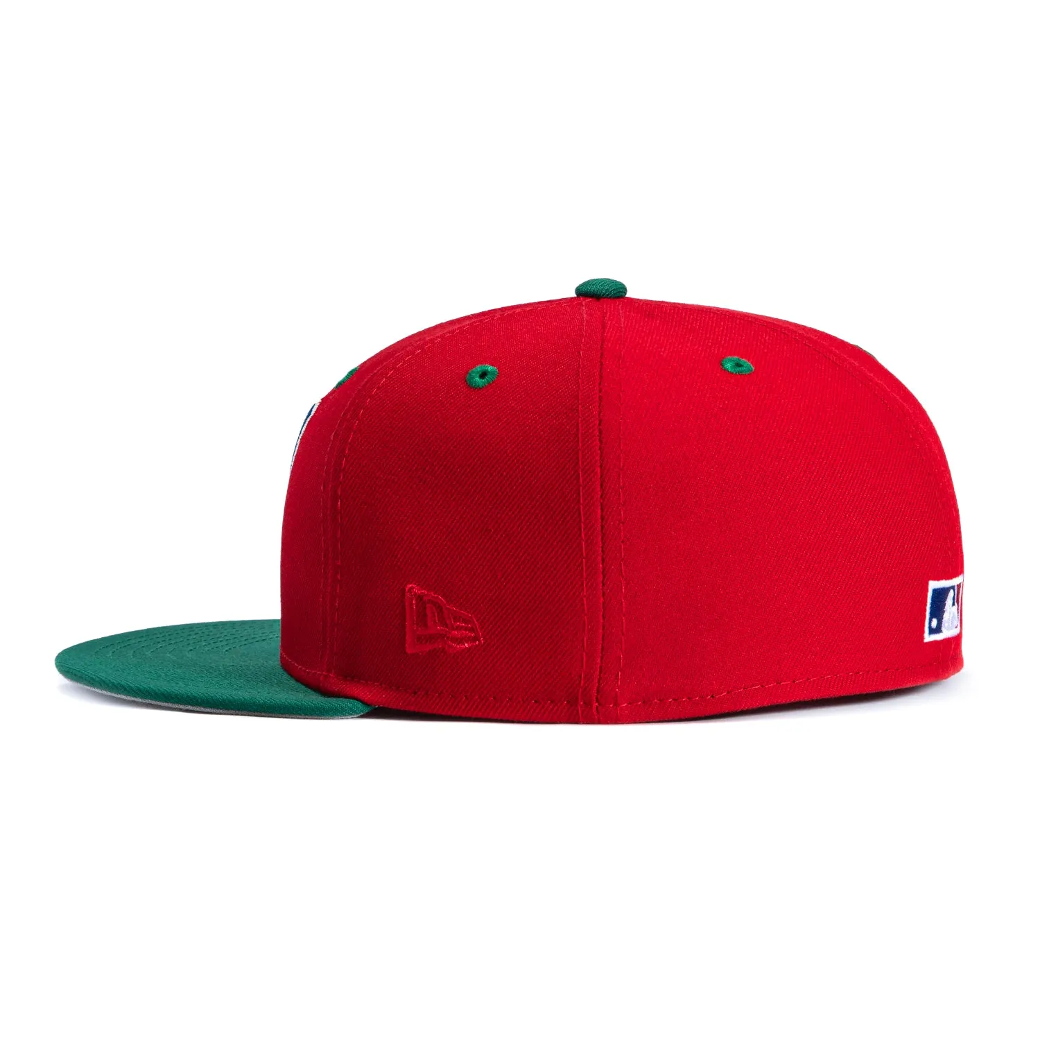 New Era 59Fifty Holiday Party Los Angeles Angels 40th Anniversary Patch 1997 Hat - Red, Kelly Green sold by Hat Club product image thumbnail 3