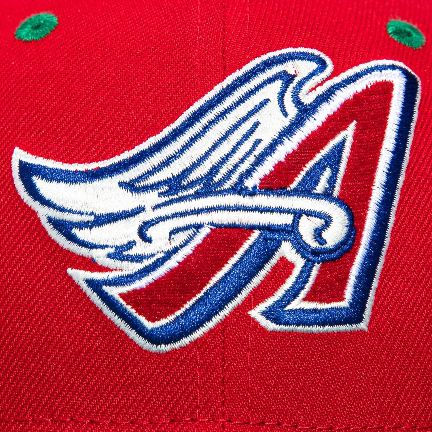 New Era 59Fifty Holiday Party Los Angeles Angels 40th Anniversary Patch 1997 Hat - Red, Kelly Green sold by Hat Club product image thumbnail 4