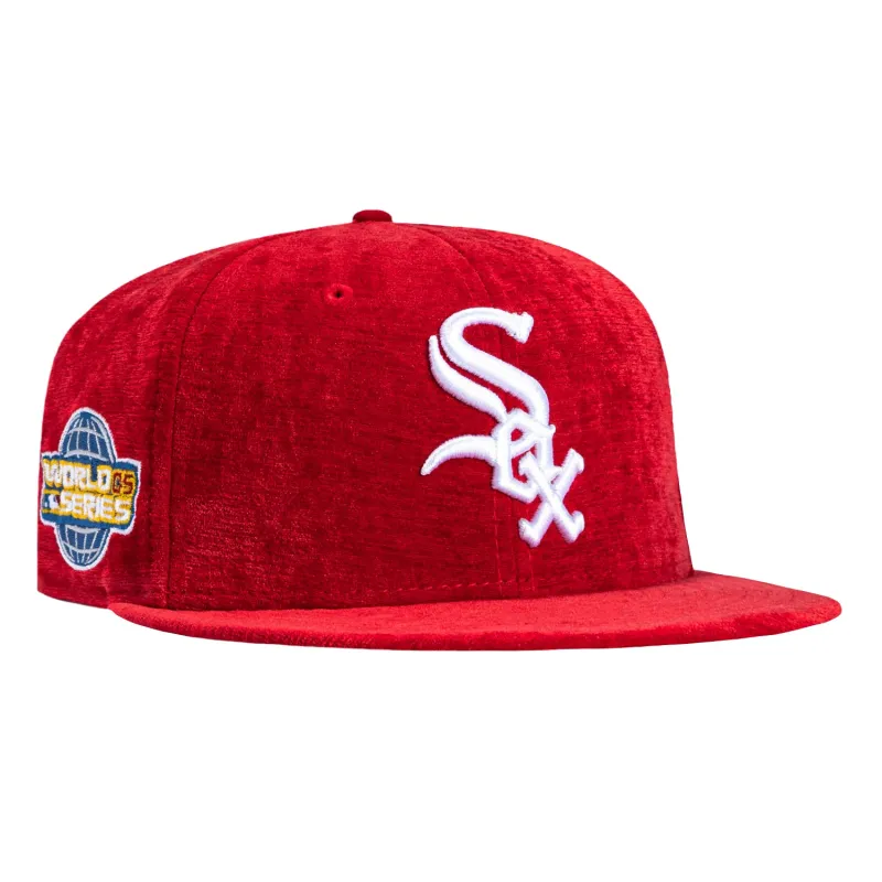 New Era 59Fifty Holiday Party Chicago White Sox 2005 World Series Patch Hat - Red sold by Hat Club