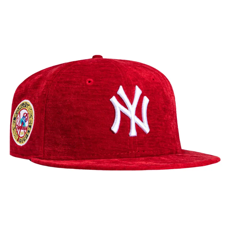New Era 59Fifty Holiday Party New York Yankees 1949 World Series Patch Hat - Red sold by Hat Club