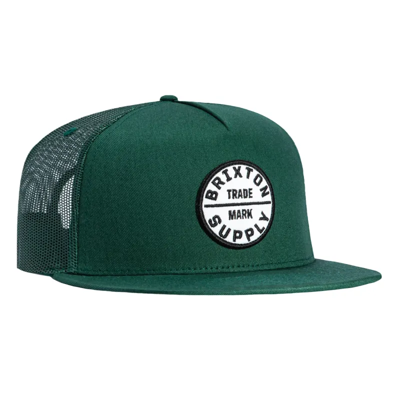Brixton Oath Mesh Snapback Trucker Hat - Green sold by Hat Club