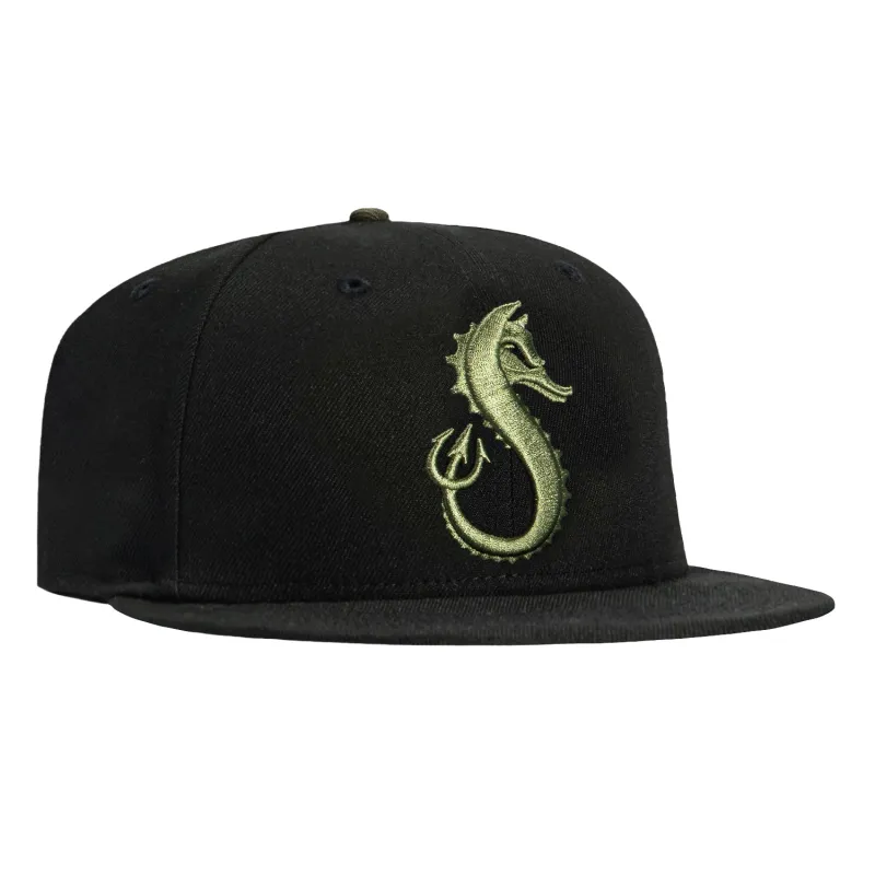 New Era 59Fifty Hillside Goods Seadevils Hat - Black, Olive sold by Hat Club