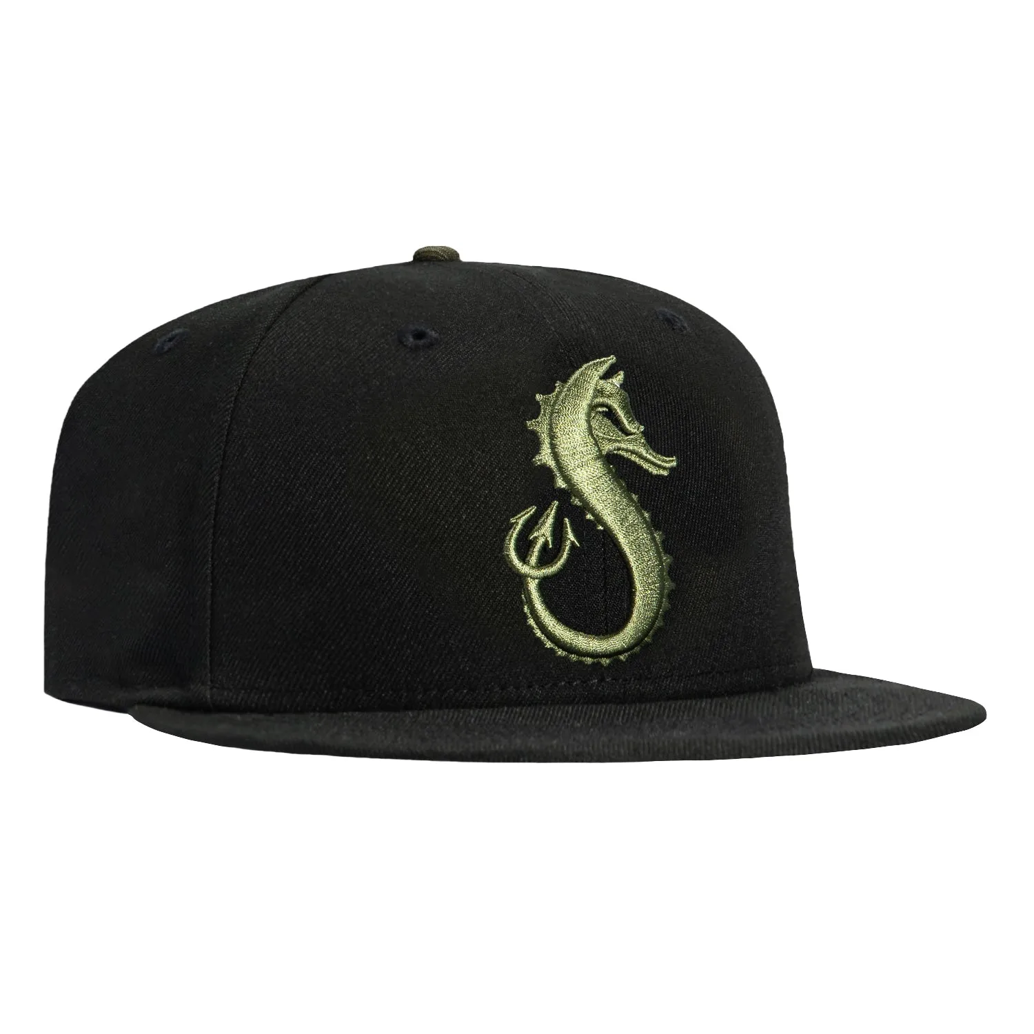 New Era 59Fifty Hillside Goods Seadevils Hat - Black, Olive sold by Hat Club