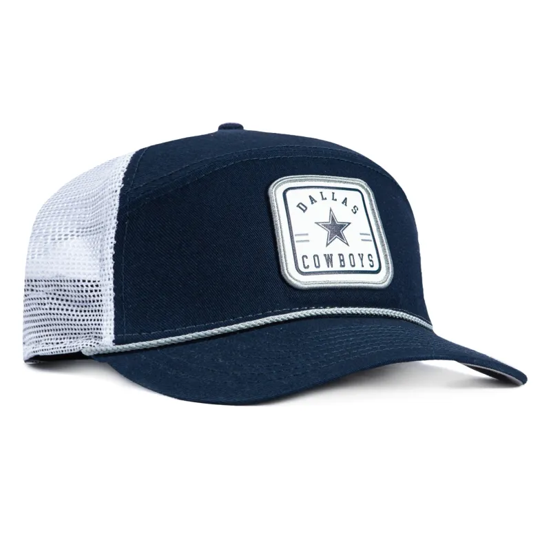 New Era 9Seventy Dallas Cowboys Rope Trucker Stretch Snapback Hat - Navy, White made by Hat Club