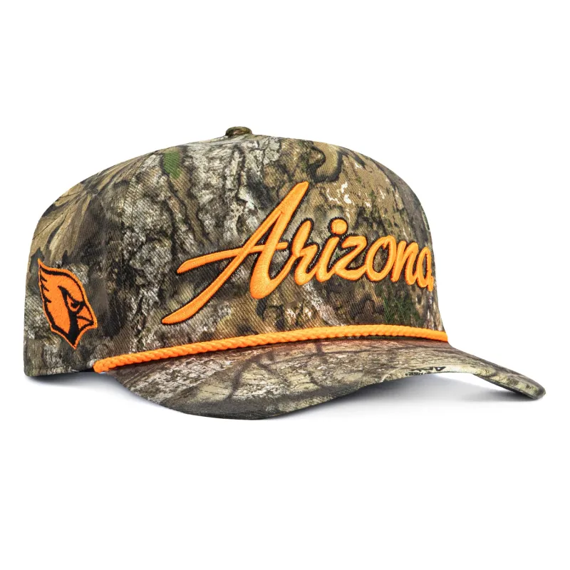 47 Brand Hitch Overhand Arizona Cardinals Rope Snapback Hat - Realtree made by 47