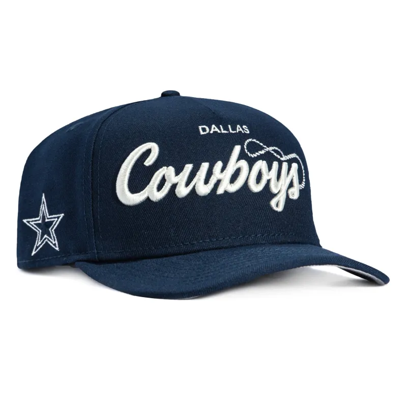 New Era 9Fifty A-Frame Local Play Dallas Cowboys Logo Patch Snapback Hat - Navy made by Hat Club