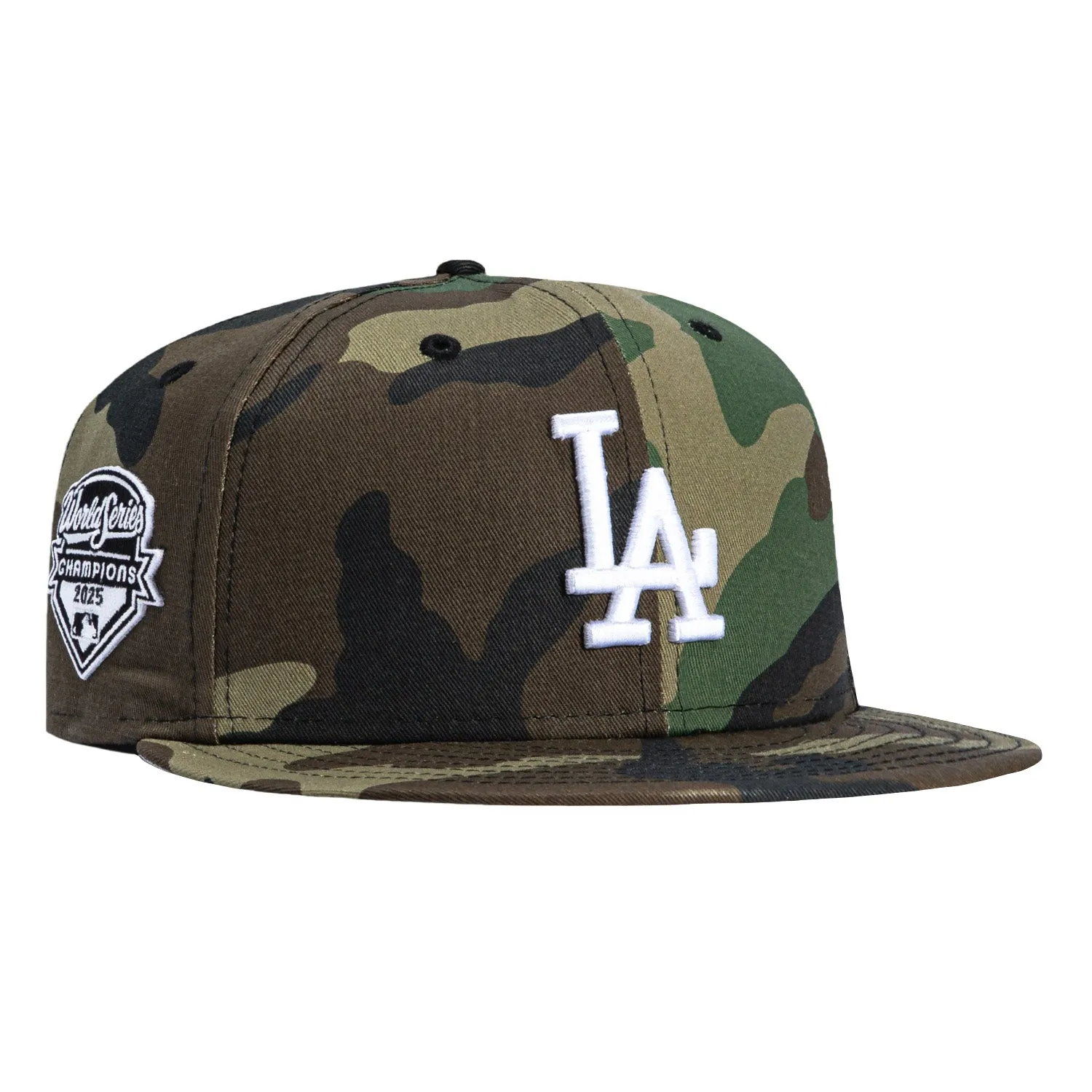 New Era 9Fifty Los Angeles Dodgers 2025 World Series Champions Patch Snapback Hat - Camo sold by Hat Club