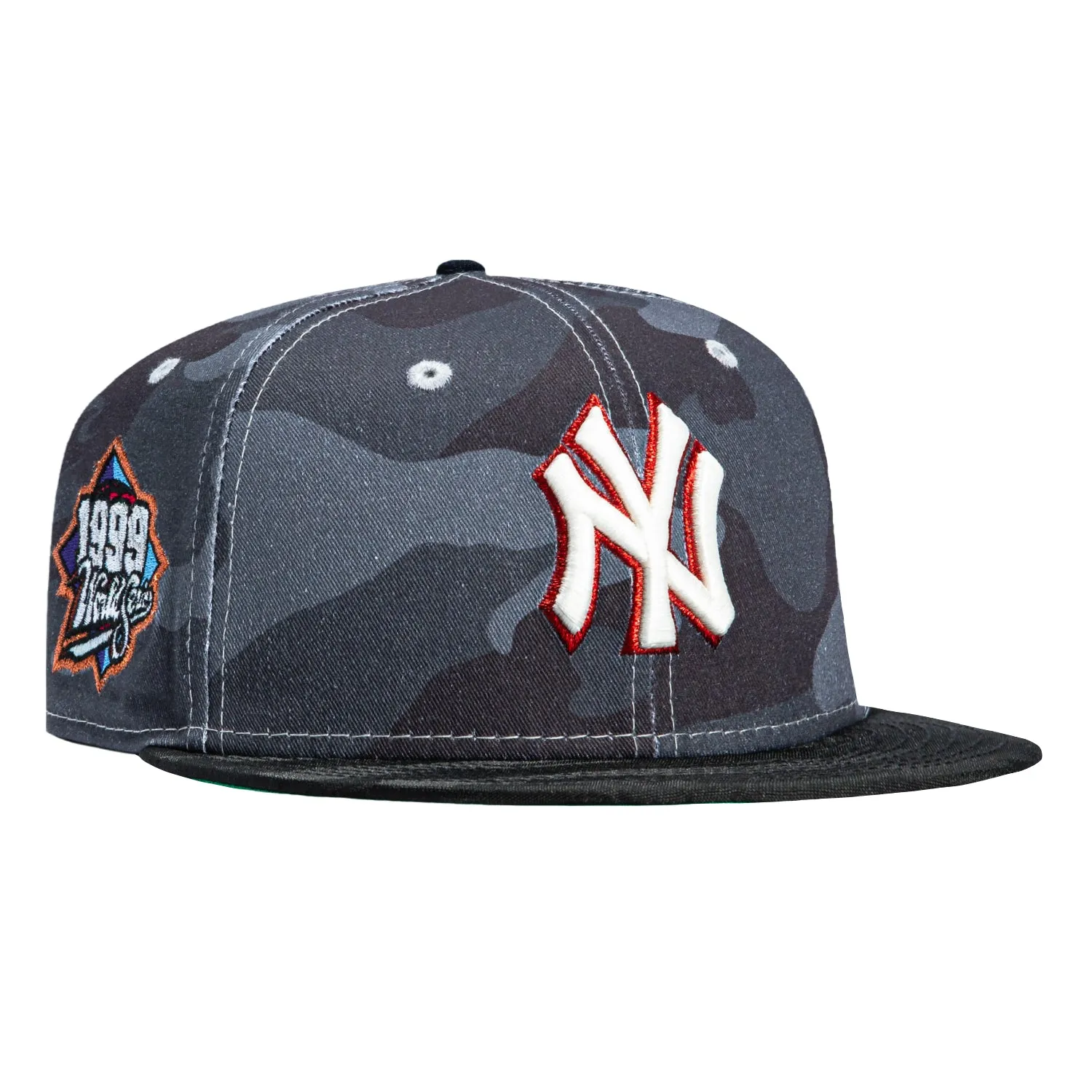 New Era 59Fifty New York Yankees 1999 World Series Patch Hat - Camo Grey, Camo Black sold by Hat Club