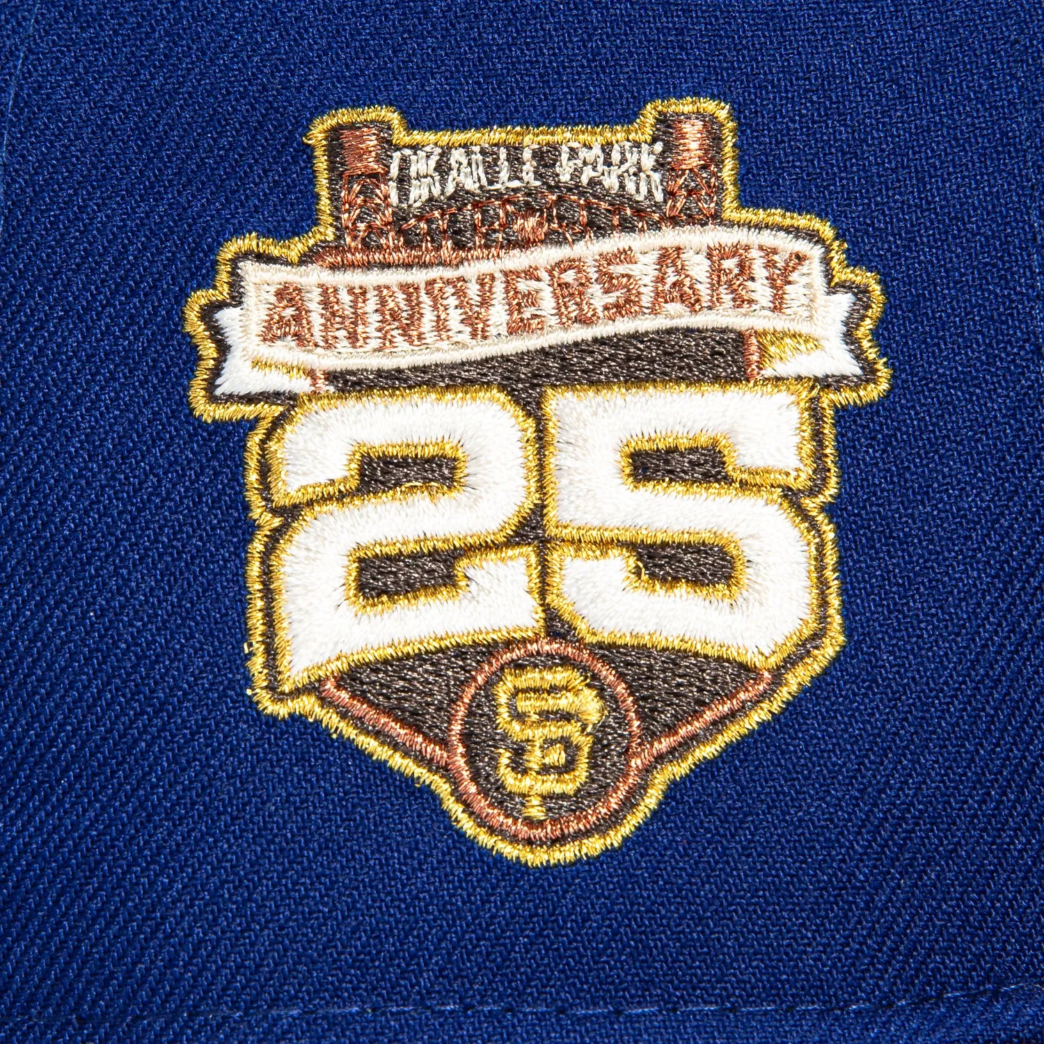 New Era 59Fifty San Francisco Giants 25th Anniversary Stadium Patch Script Hat - Royal, Brown sold by Hat Club product image thumbnail 5