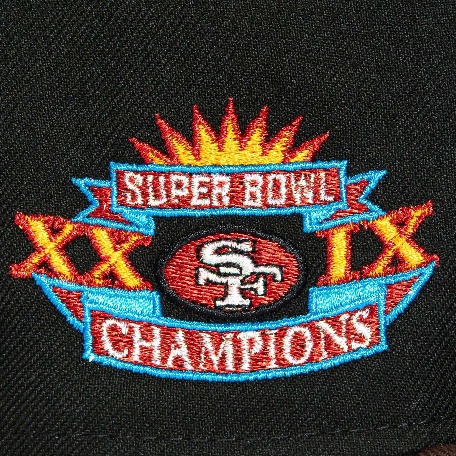 New Era 59Fifty San Francisco 49ers 1995 Super Bowl Champions Patch Word Hat - Black, Brown sold by Hat Club product image thumbnail 5