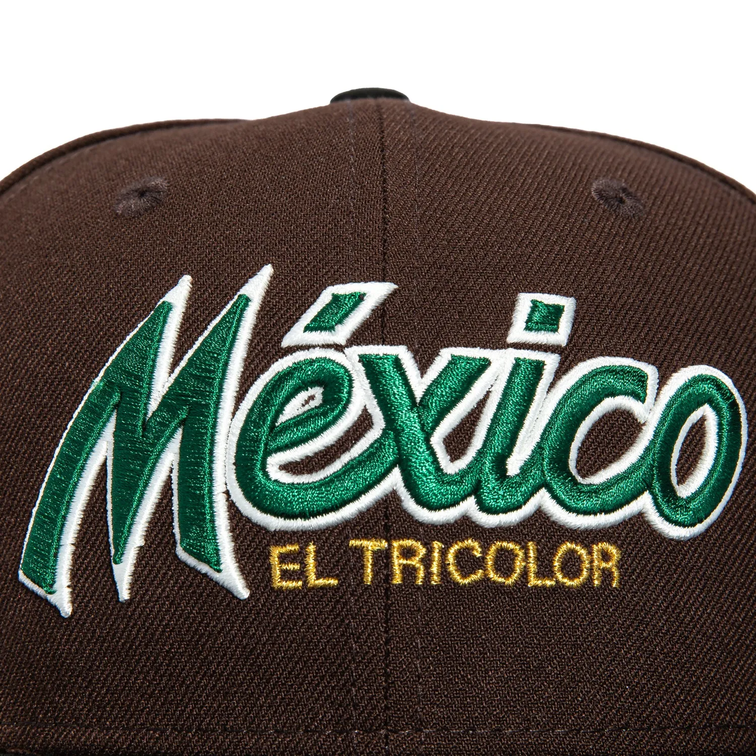 New Era 59Fifty Mexico El Tricolor Mexico Flag Patch Script Pink UV Hat - Brown, Black sold by Hat Club product image thumbnail 4