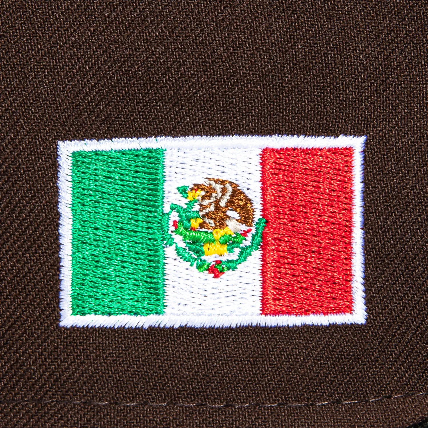 New Era 59Fifty Mexico El Tricolor Mexico Flag Patch Script Pink UV Hat - Brown, Black sold by Hat Club product image thumbnail 5