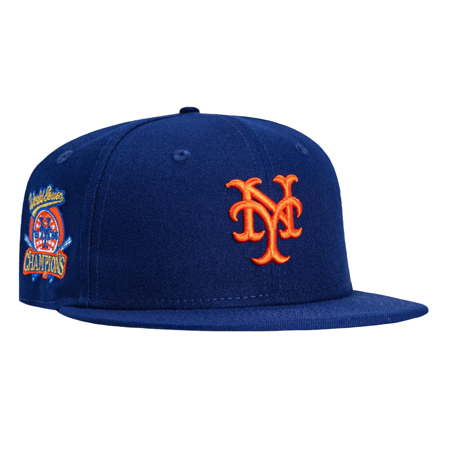 New Era 59Fifty New York Mets 1986 World Series Champions Patch Hat - Royal sold by Hat Club
