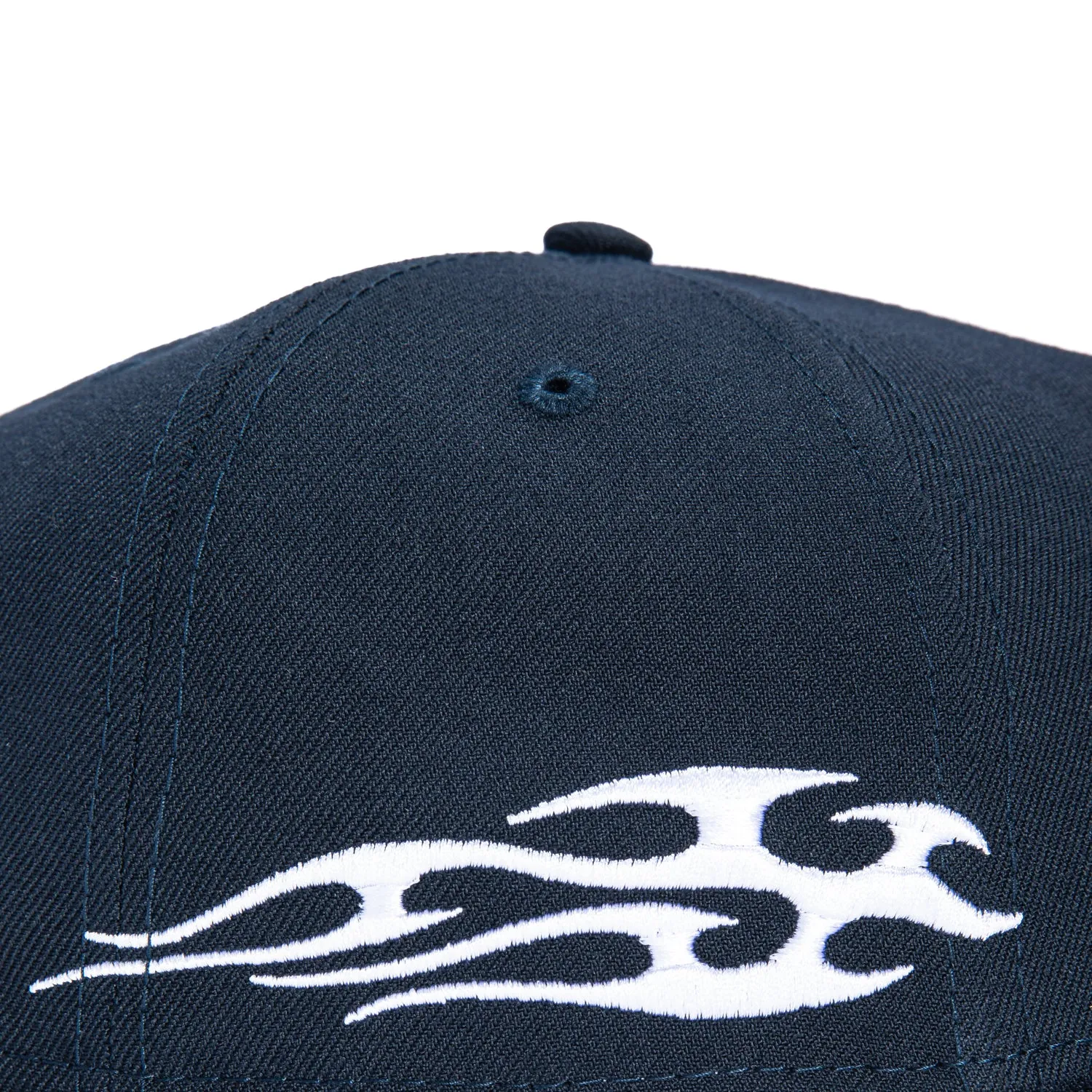 New Era 9Forty A-Frame Texas Rangers Tribal Tattoo Stitching Patch Snapback Hat - Navy, White sold by Hat Club product image thumbnail 4