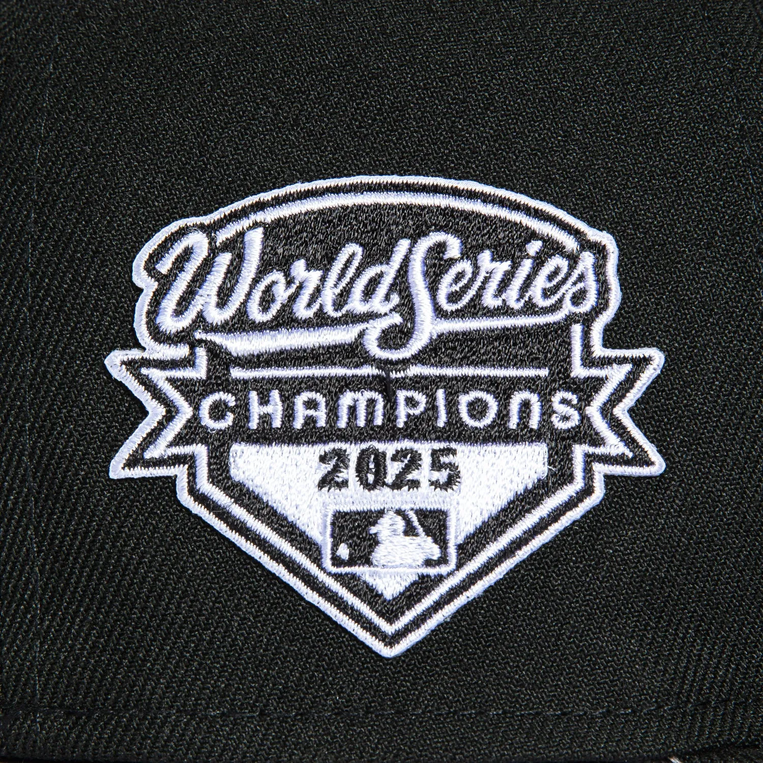 New Era 59Fifty Los Angeles Dodgers 2025 World Series Champions Patch Hat - Black, White sold by Hat Club product image thumbnail 5
