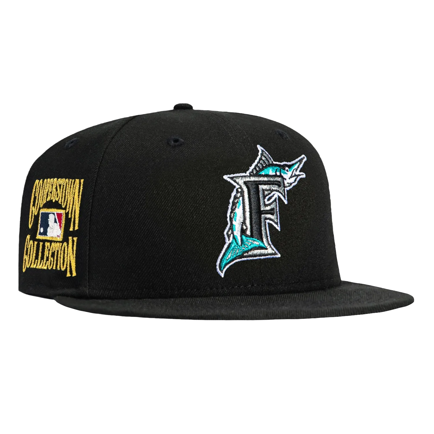 New Era 59Fifty Miami Marlins Gold Cooperstown Collection Patch 1993 Hat - Black sold by Hat Club