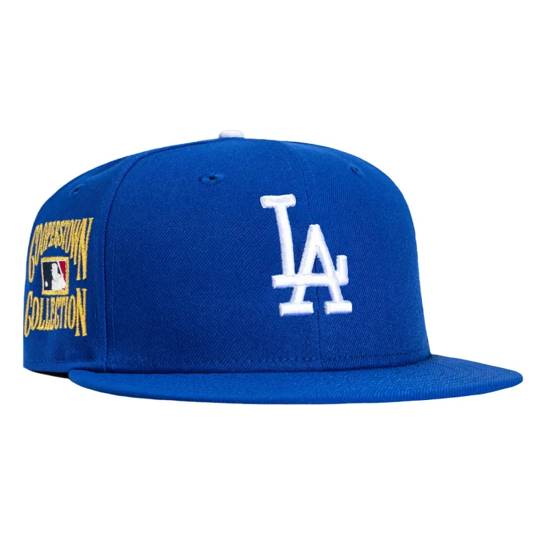 New Era 59Fifty Los Angeles Dodgers Gold Cooperstown Collection Patch Hat - Royal made by New Era