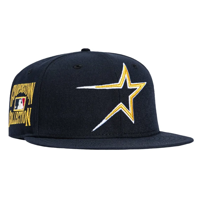 New Era 59Fifty Houston Astros Gold Cooperstown Collection Patch 1994 Hat - Navy made by New Era