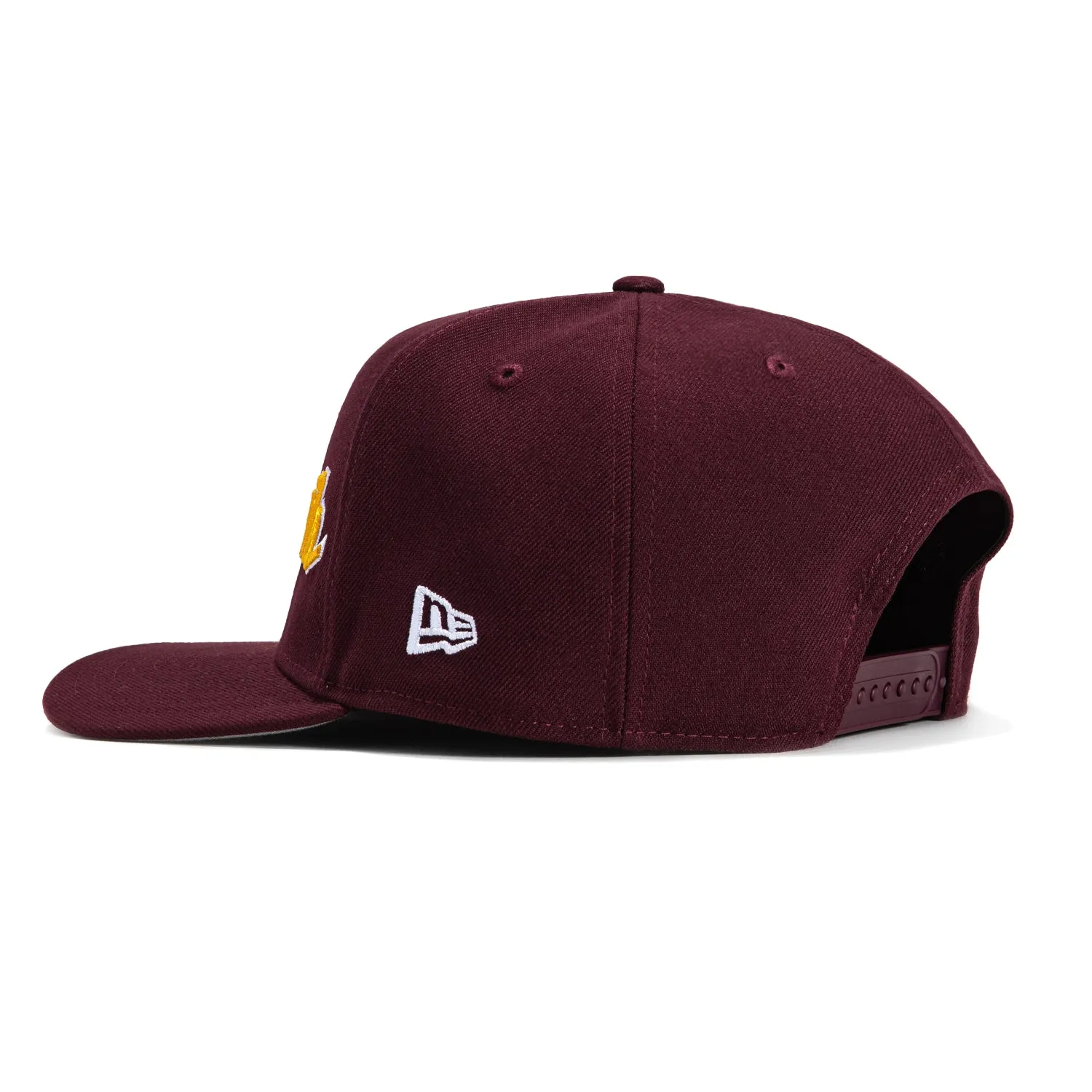 New Era 9Fifty A-Frame Arizona State Sun Devils Logo Patch Script Snapback Hat - Maroon sold by Hat Club product image thumbnail 2