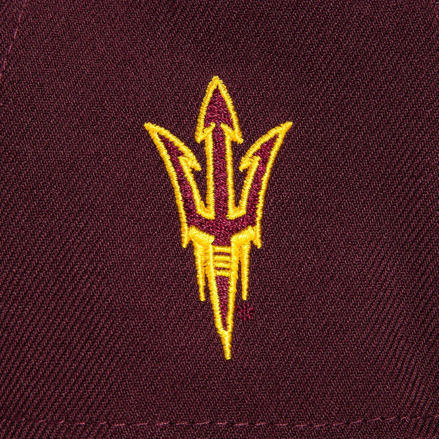 New Era 9Fifty A-Frame Arizona State Sun Devils Logo Patch Script Snapback Hat - Maroon sold by Hat Club product image thumbnail 4