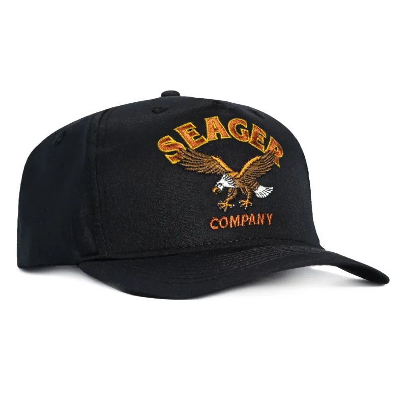 Seager Western Brand Bradley Snapback Hat - Black sold by Hat Club