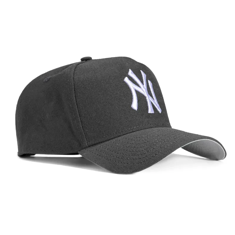 47 Brand New York Yankees MVP Adjustable Hat - Graphite, White made by 47