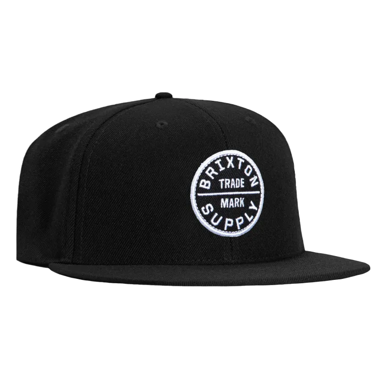 Brixton Oath lll Snapback Hat - Black sold by Hat Club