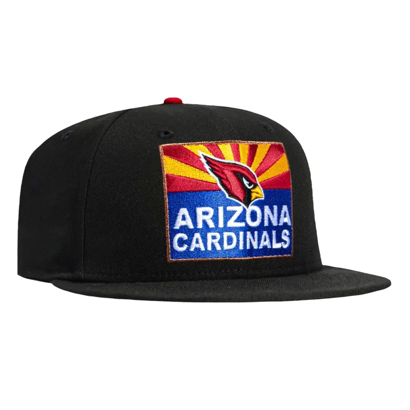 New Era 59Fifty Arizona Cardinals Flag Logo Hat - Black sold by Hat Club