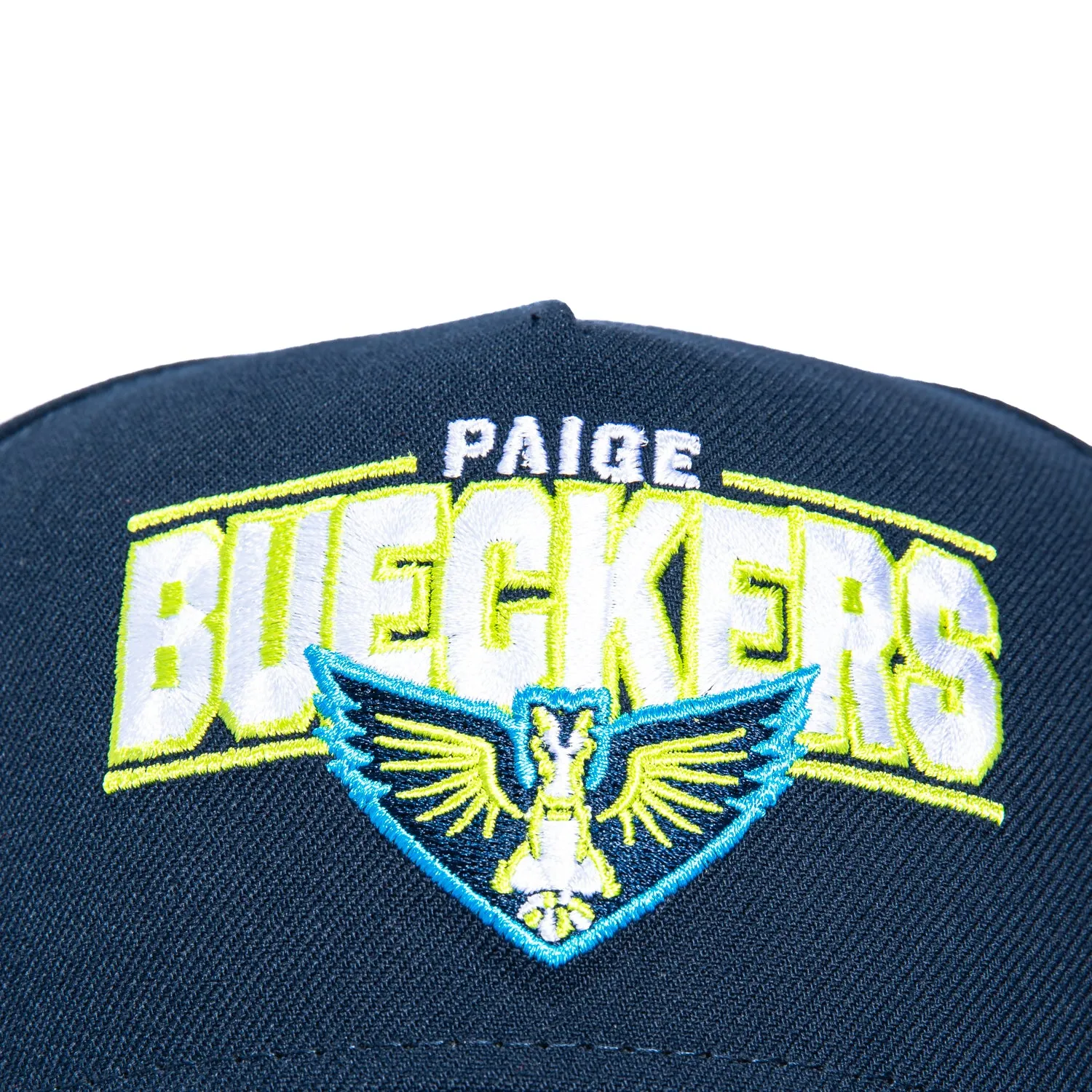 New Era 9Forty A-Frame Dallas Wings Paige Bueckers Logo Patch Word Snapback Hat - Navy, Royal sold by Hat Club product image thumbnail 3