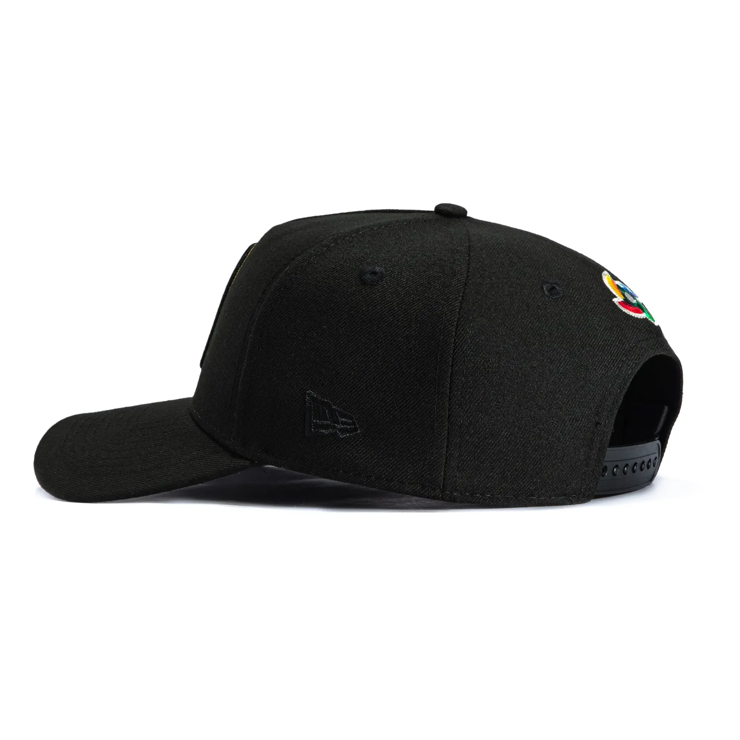 New Era 9Forty A-Frame Mexico World Baseball Classic Mexico Flag Patch Snapback Hat - Black, Metallic Gold sold by Hat Club product image thumbnail 2
