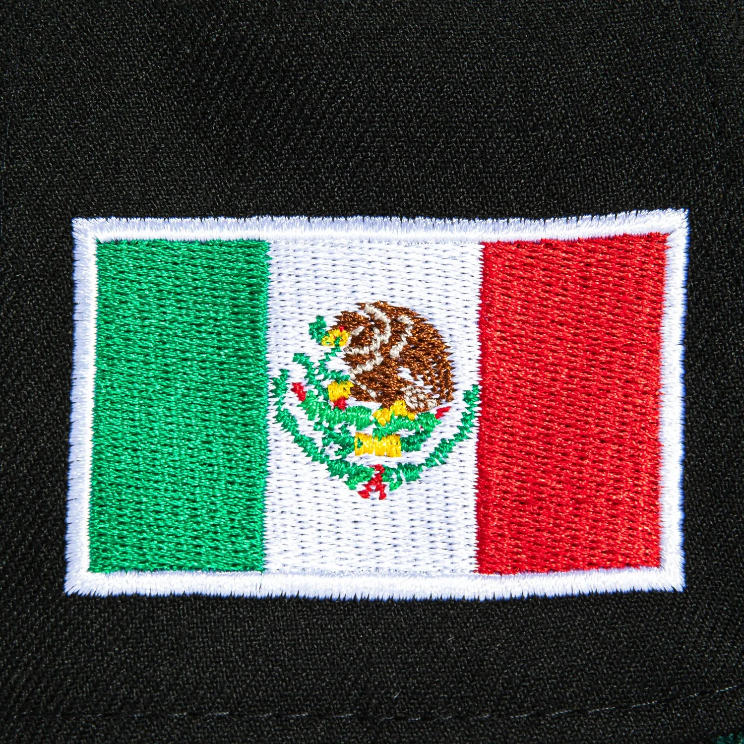 New Era 9Forty A-Frame Mexico World Baseball Classic Mexico Flag Patch Snapback Hat - Black, Metallic Gold sold by Hat Club product image thumbnail 4