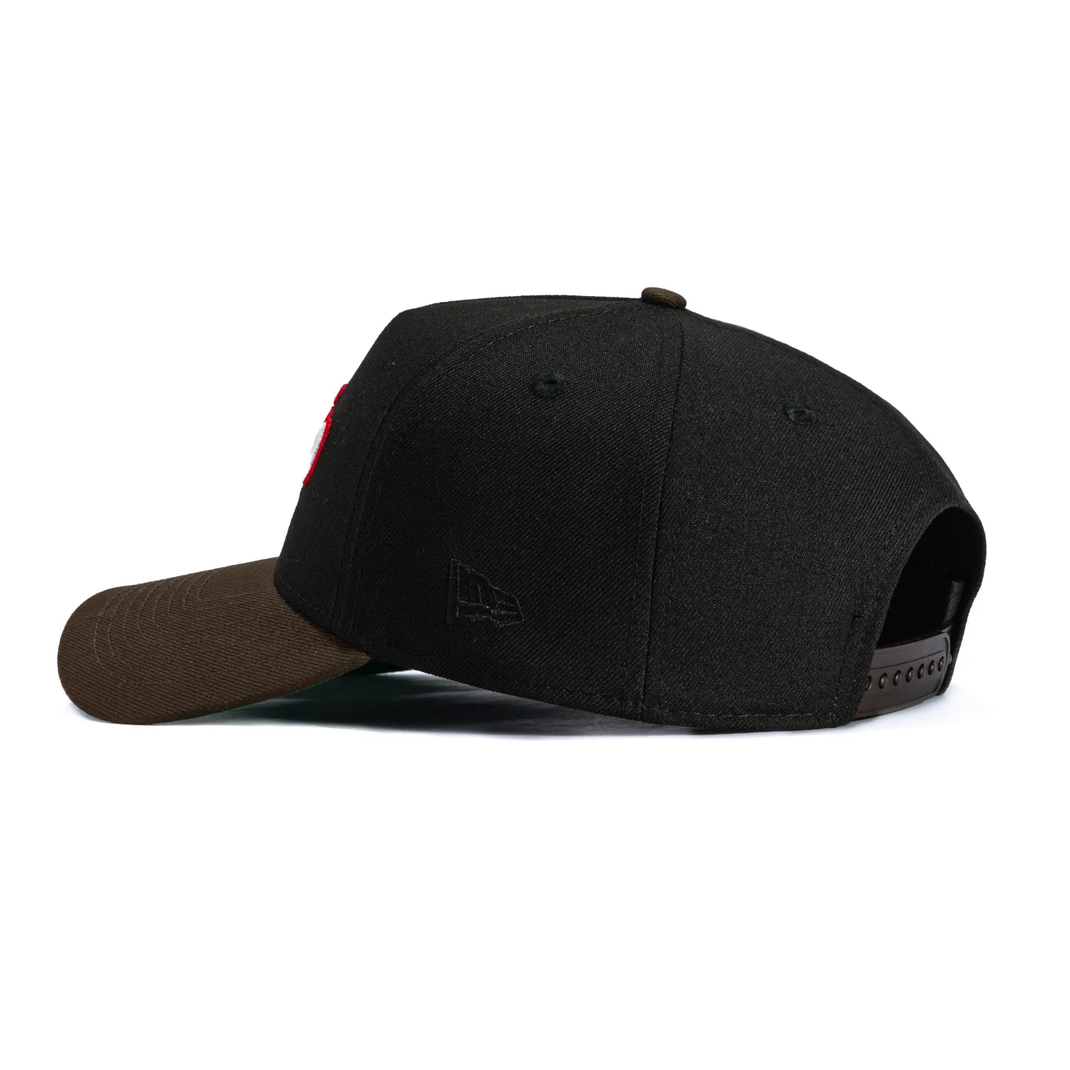New Era 9Forty A-Frame Mexico El Tricolor Mexico Flag Patch Script Snapback Hat - Black, Brown sold by Hat Club product image thumbnail 2