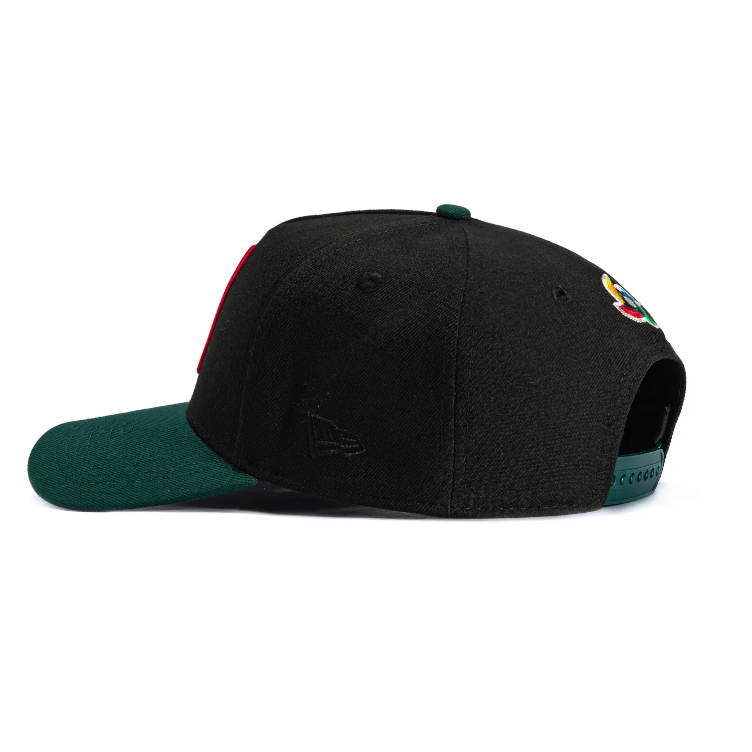 New Era 9Forty A-Frame Mexico World Baseball Classic Mexico Flag Patch Snapback Hat - Black, Green sold by Hat Club product image thumbnail 2