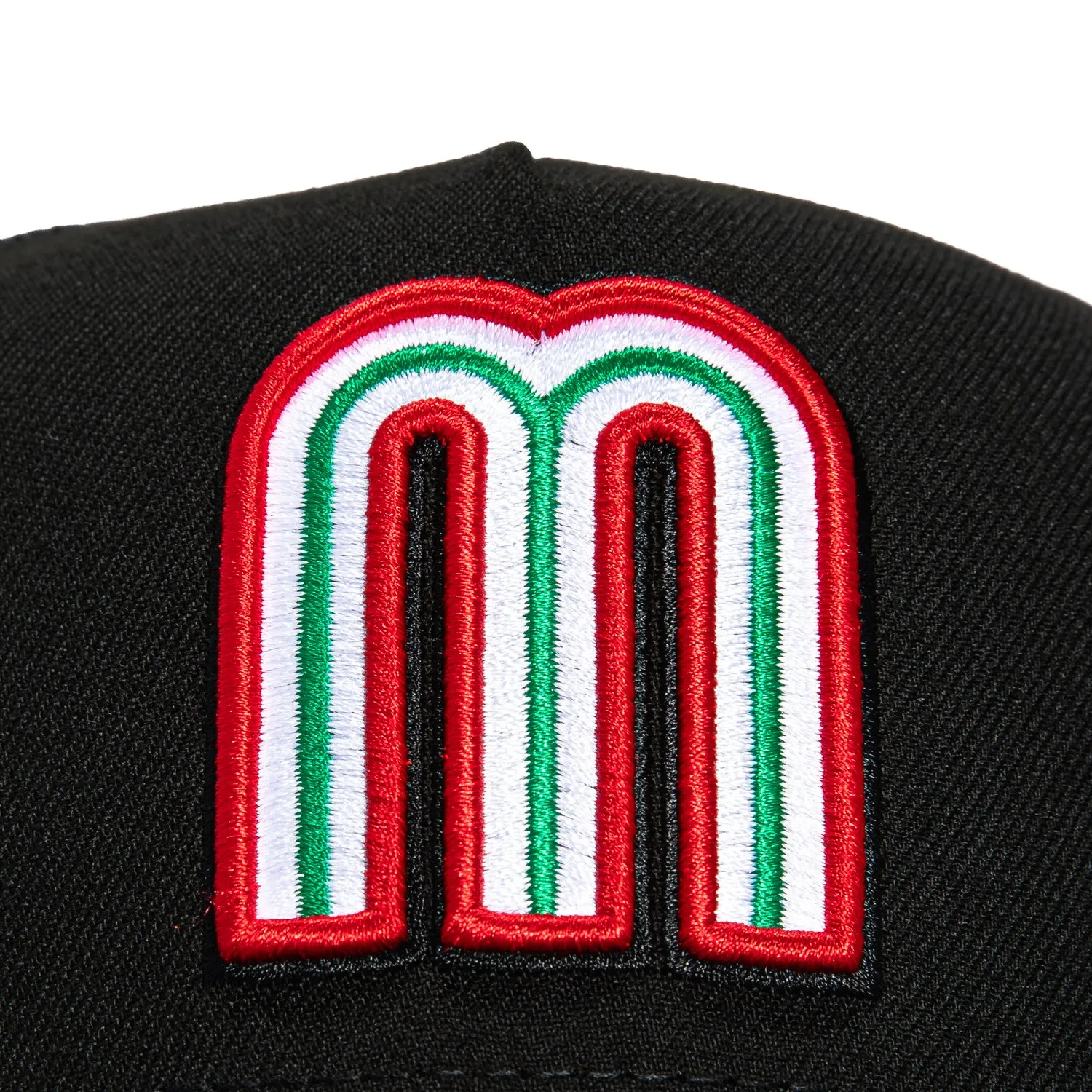 New Era 9Forty A-Frame Mexico World Baseball Classic Mexico Flag Patch Snapback Hat - Black, Green sold by Hat Club product image thumbnail 3
