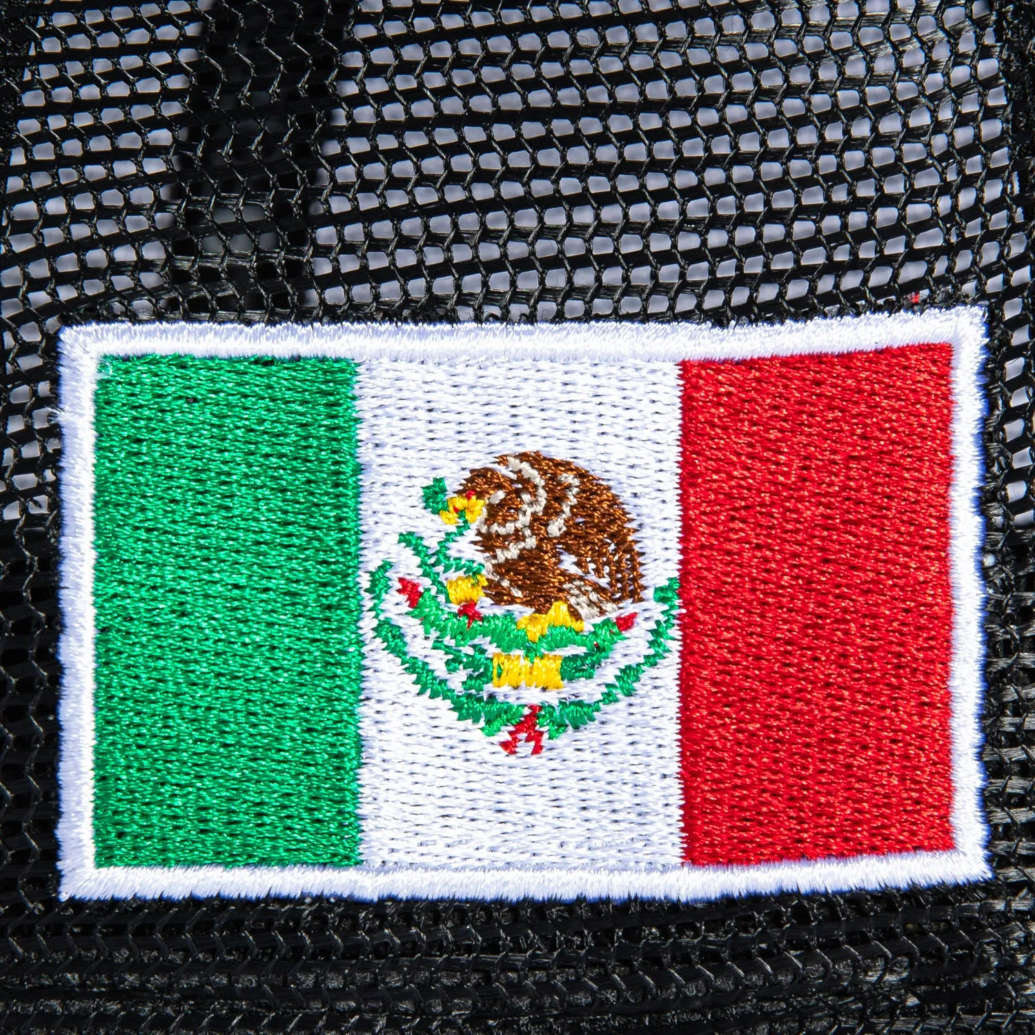 New Era 9Forty A-Frame Mexico World Baseball Classic Mexico Flag Patch Trucker Snapback Hat - Black sold by Hat Club product image thumbnail 4