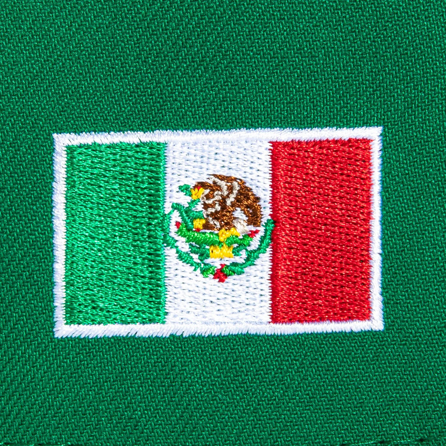 New Era 9Forty A-Frame Mexico El Tricolor Mexico Flag Patch Script Snapback Hat - Kelly Green sold by Hat Club product image thumbnail 4