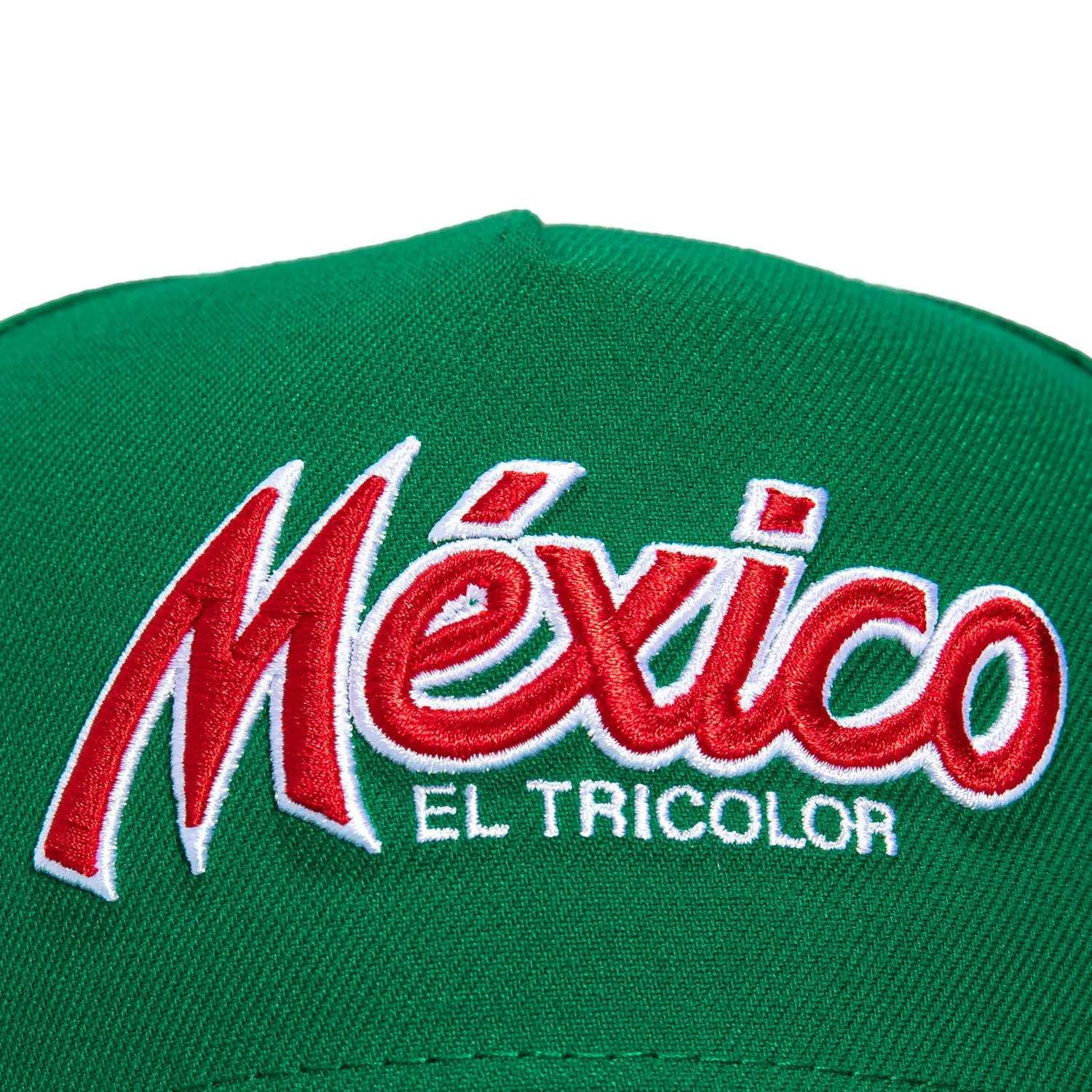 New Era 9Forty A-Frame Mexico El Tricolor Mexico Flag Patch Script Snapback Hat - Kelly Green sold by Hat Club product image thumbnail 3