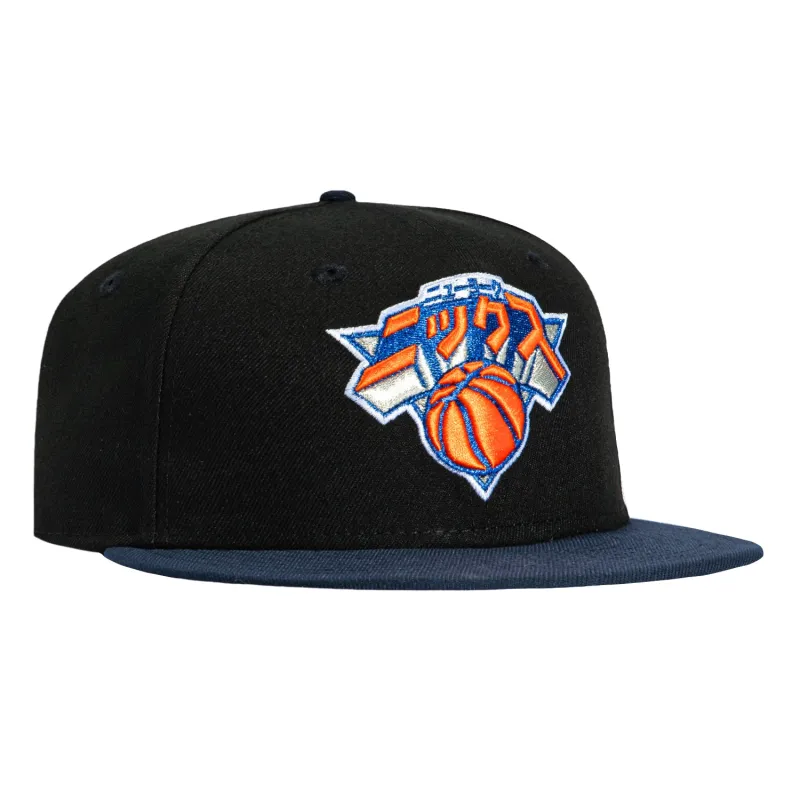 New Era 59Fifty New York Knicks Katakana Hat - Black, Navy sold by Hat Club