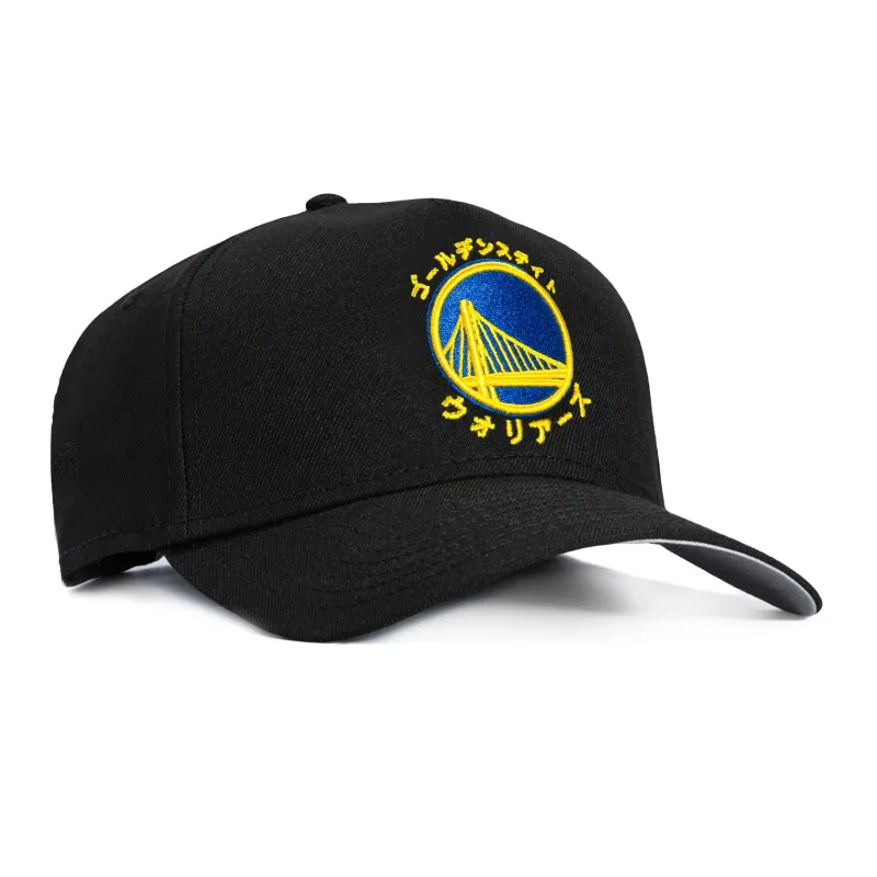 New Era 9Forty A-Frame Golden State Warriors Katakana Snapback Hat - Black sold by Hat Club
