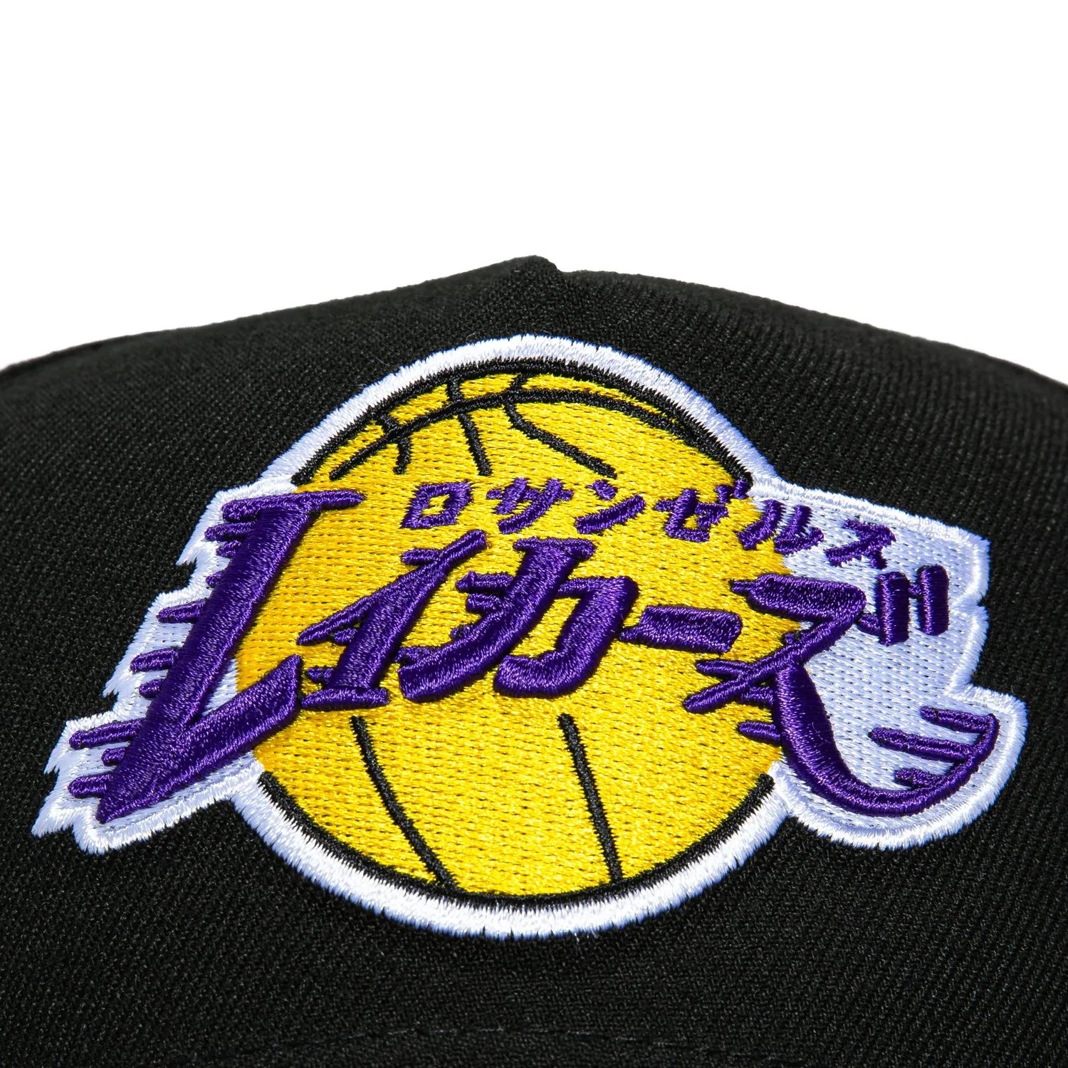 New Era 9Forty A-Frame Los Angeles Lakers Katakana Snapback Hat - Black sold by Hat Club product image thumbnail 3